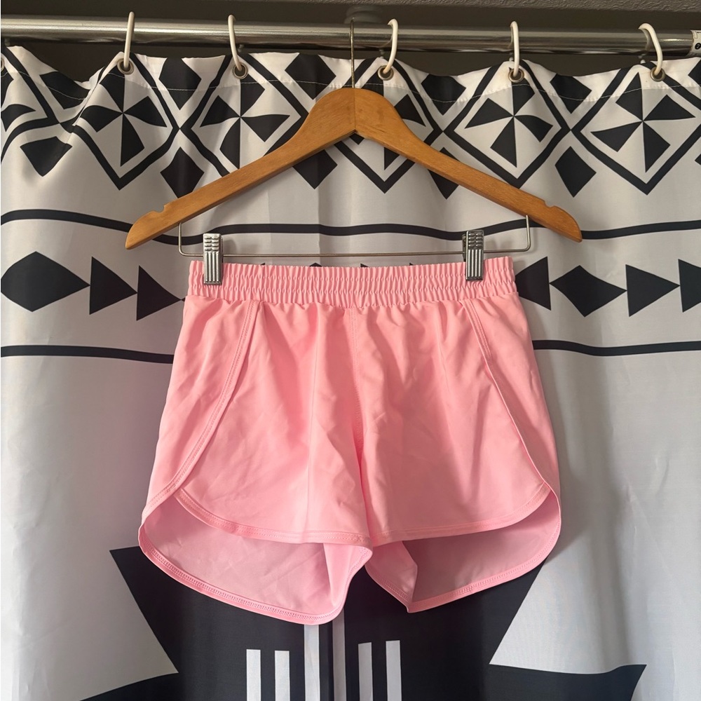 Hot pink athletic shorts